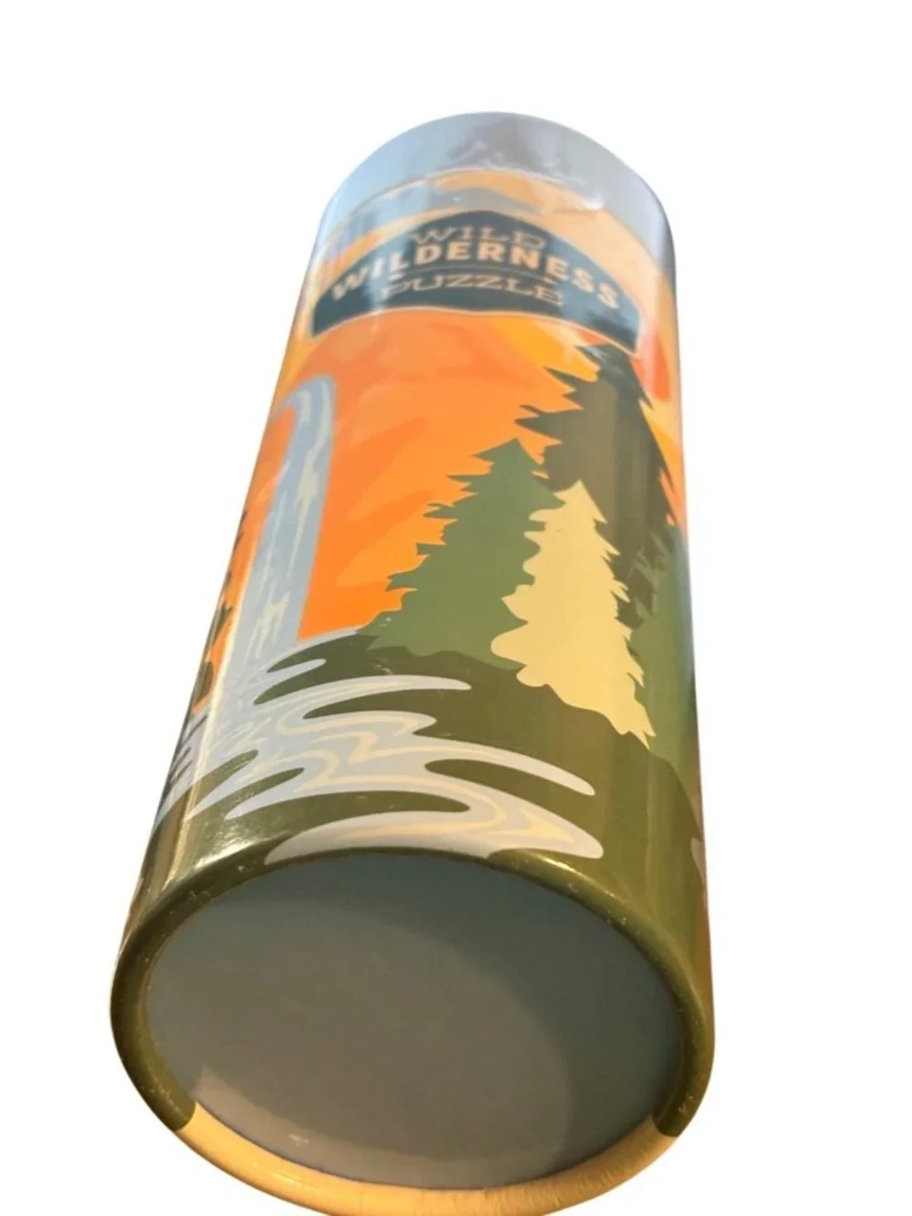 Wild Wilderness Jigsaw Puzzle 150-Pc Cylindrical Container Family WOODS Fun BLUE
